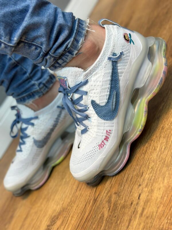 Tênis Nike Air Max Scorpion - Branco e Jeans 2