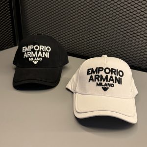Boné Armani MILANO Preto no Branco & Branco no Preto