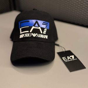 Boné Armani Preto com Azul