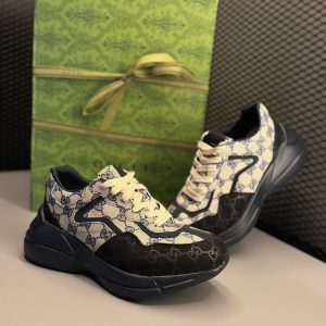Tênis Masculino Gucci GG Supreme Preto