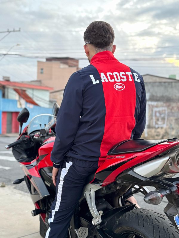 Conjunto Lacoste Táftel Vermelho e Azul - Image 7