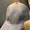 Boné Gucci GG Supreme Lavanda com Acabamento Lilás - Image 3