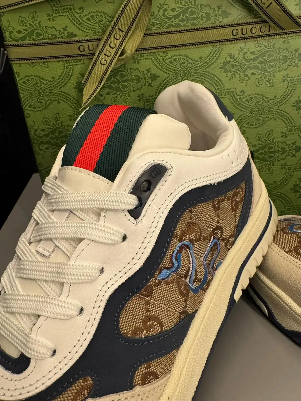 Tênis Gucci GG Web Snake - Imagem 3