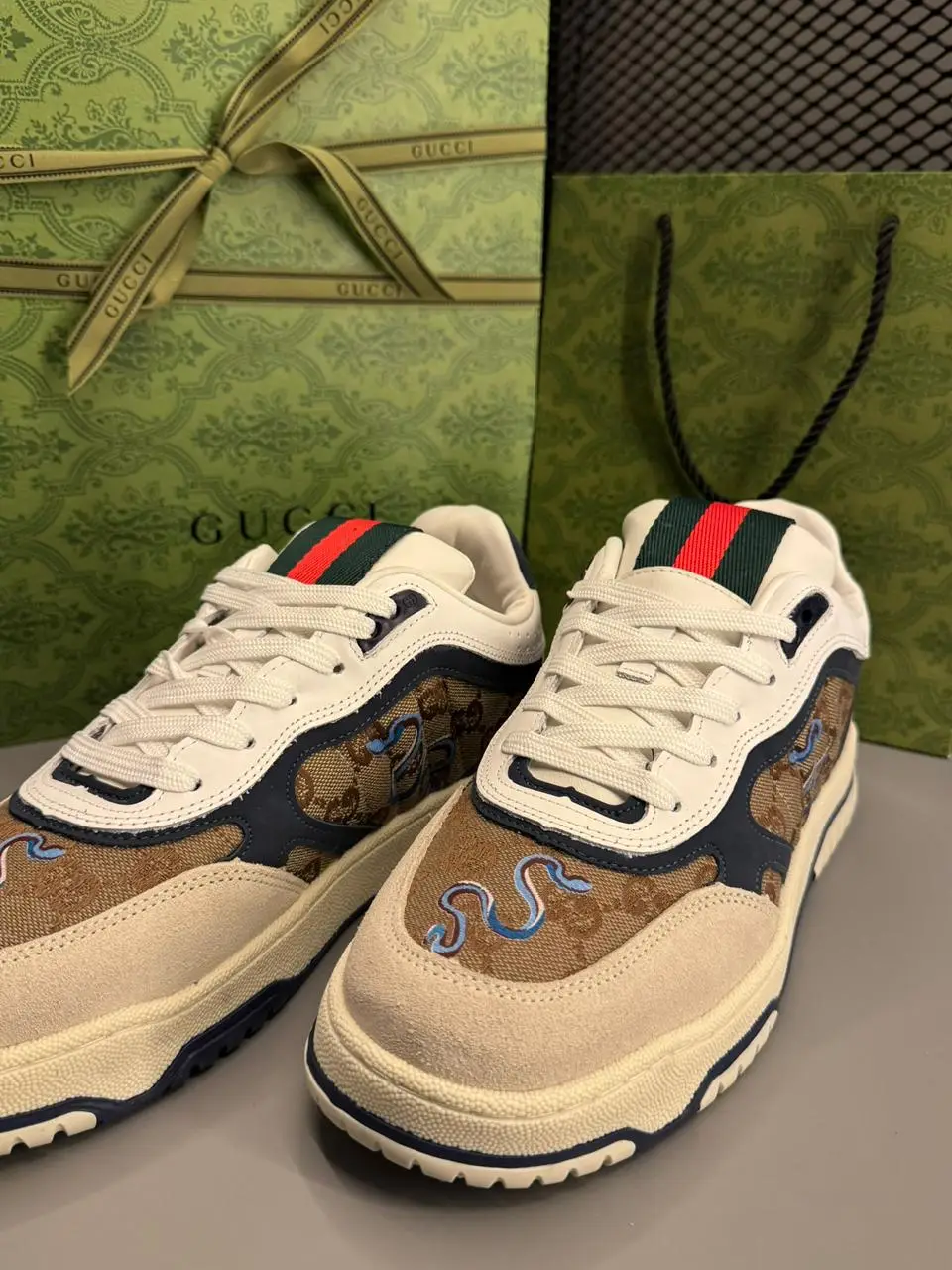 Tênis Gucci GG Web Snake - Imagem 5