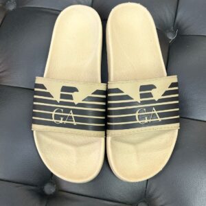 Chinelo Slide Giorgio Armani Bege