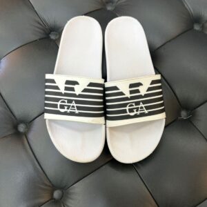 Chinelo Slide Giorgio Armani Branco