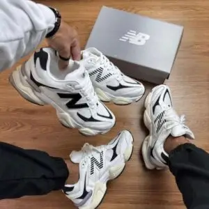 Tênis New Balance 9060 Casual – Branco e Preto