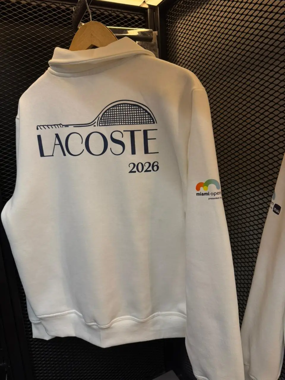 Jaqueta Suéter Lacoste Miami Open 2026 Masculina Premium - Imagem 3