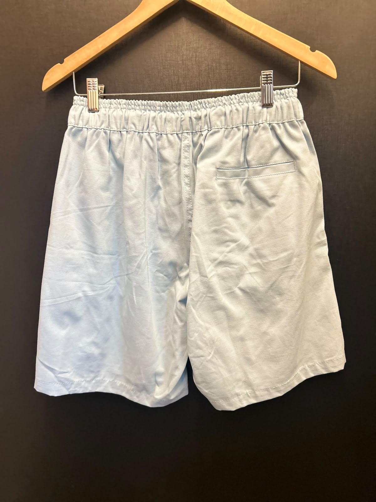Bermuda Masculina Lacoste Sarja Azul Bebê Premium - Imagem 2