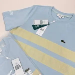 Camiseta Lacoste Azul Bebê