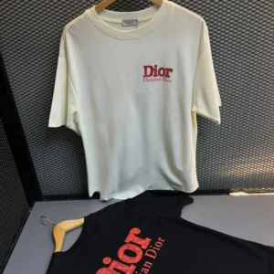 Camiseta Christian Dior Oblique Contrast Logo – Edição Premium
