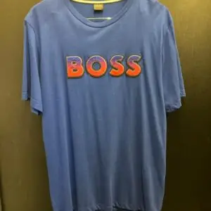 Camiseta Masculina BOSS Hugo Boss Gradient Chenille Logo