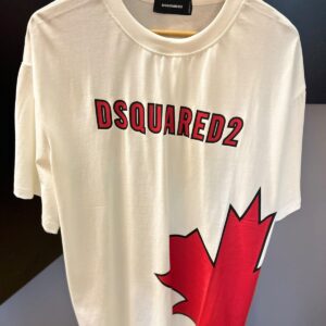 Camiseta DSQUARED2 com Logótipo e Estampa Folha de Ácer