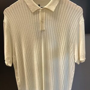 Camisa Polo Knit Texturizada Manga Curta – Casual Premium