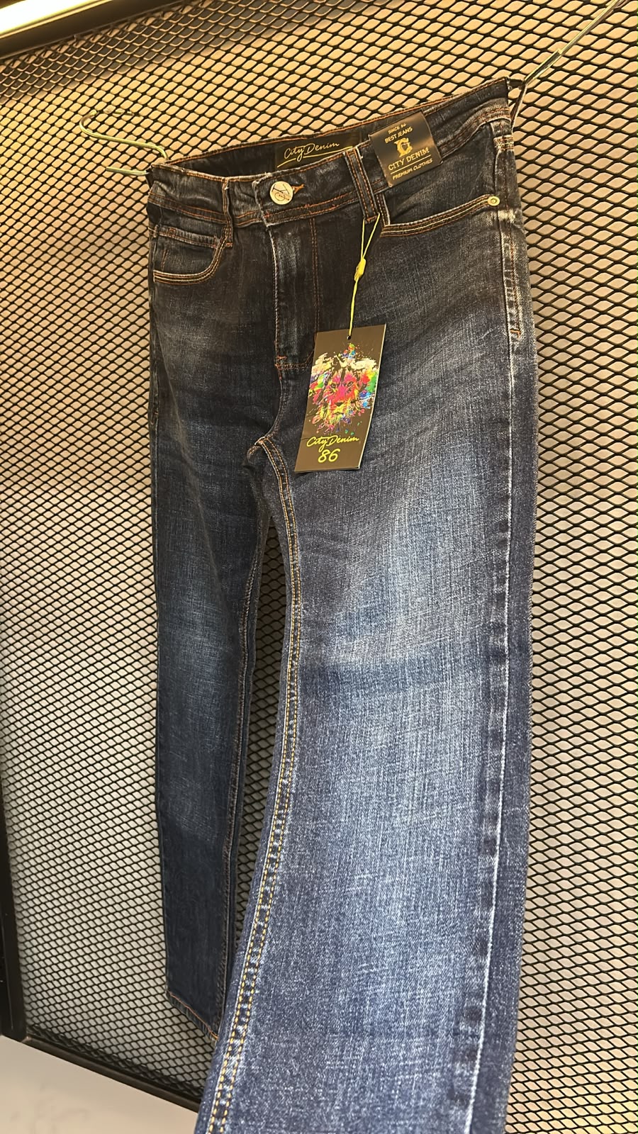 Calça Jeans Masculina City Denim 86 Slim – Contrast Indigo Wash - Imagem 2