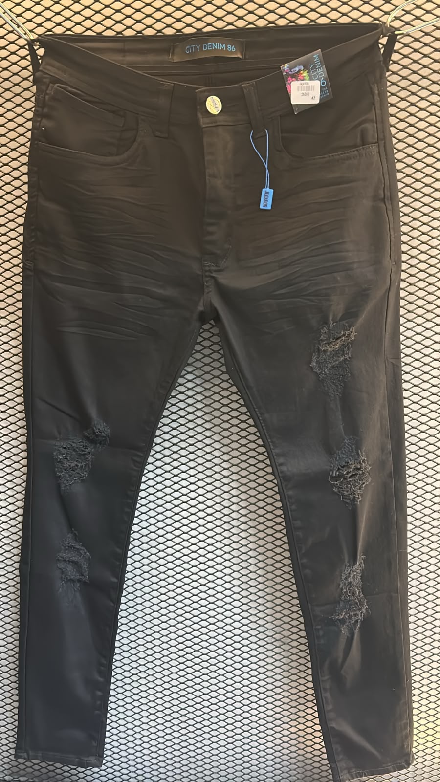 Calça Jeans Masculina City Denim 86 Slim – Absolute Shadow Destroyed