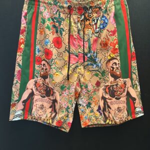 Bermuda Masculina Gucci Style Estampa Floral Conor McGregor