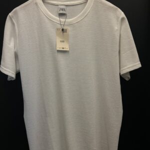 Camiseta Zara Texturizada Ribbed – Casual Premium