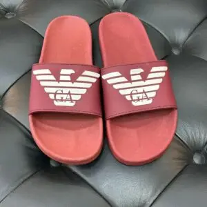 Chinelo Slide Giorgio Armani Vermelho
