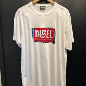 Camiseta Masculina Diesel Distressed Box Logo