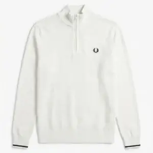 Suéter Masculino Fred Perry Tricô Meio Zíper Half-Zip Texturizado