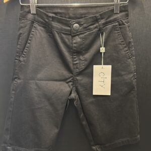 Bermuda Masculina City Sarja Preta Alfaiataria