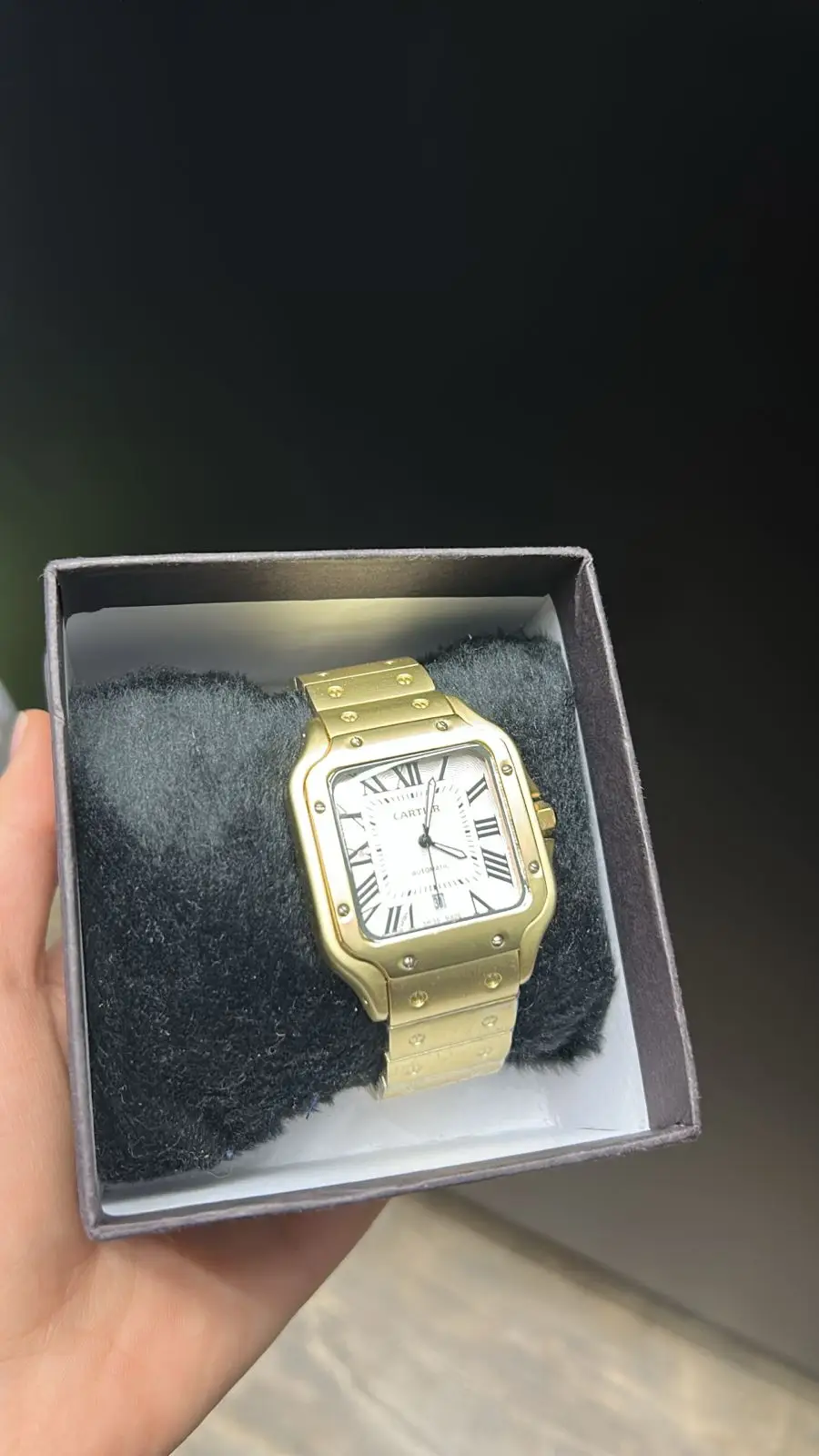 Cartier Santos Automatic – Caixa e Pulseira Metalizada