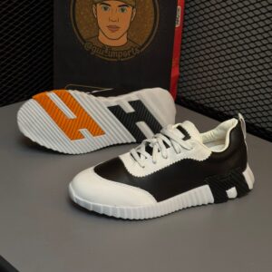 Tênis Hermés Preto e Laranja