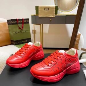 Tênis Gucci Rhyton Gucci 100 Centenary Red