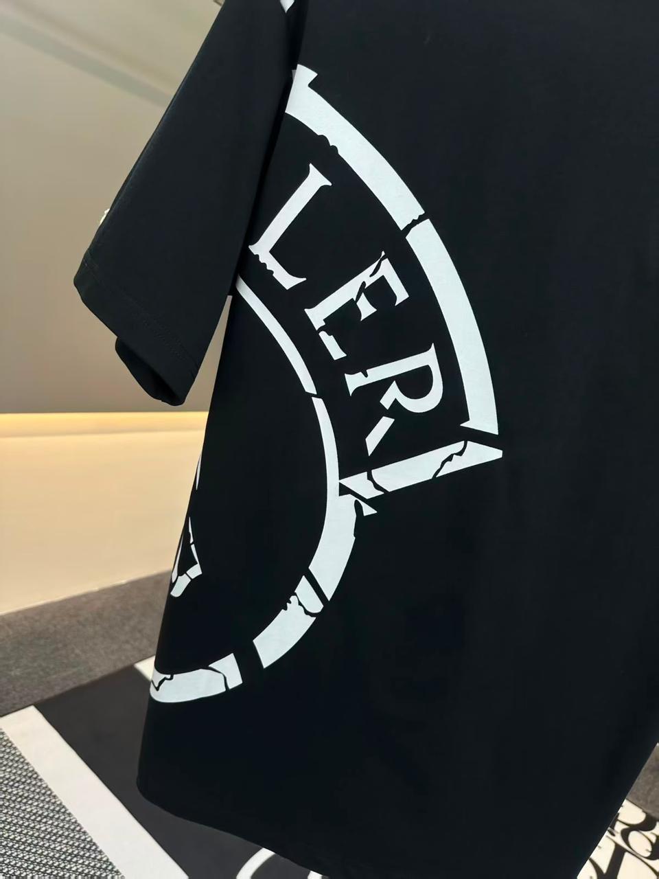 Camiseta Oversized Moncler Big Logo Side Print Black - Imagem 5