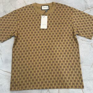 Camiseta Gucci GG Monogram Monogrammed All-Over Camel