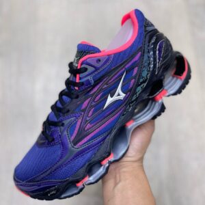 Tênis Mizuno Wave Prophecy Roxo e Rosa Choque – Esportivo e Urbano de Alto Desempenho