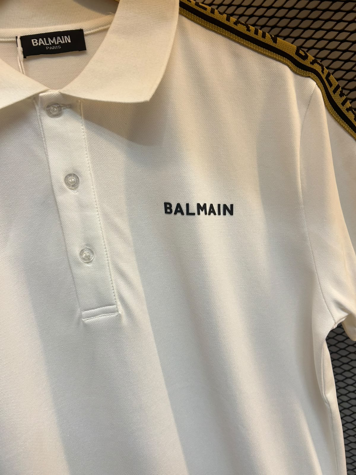Camisa Polo Masculina Balmain - Imagem 4
