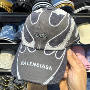 Boné Balenciaga Flames Denim Estampa de Chamas